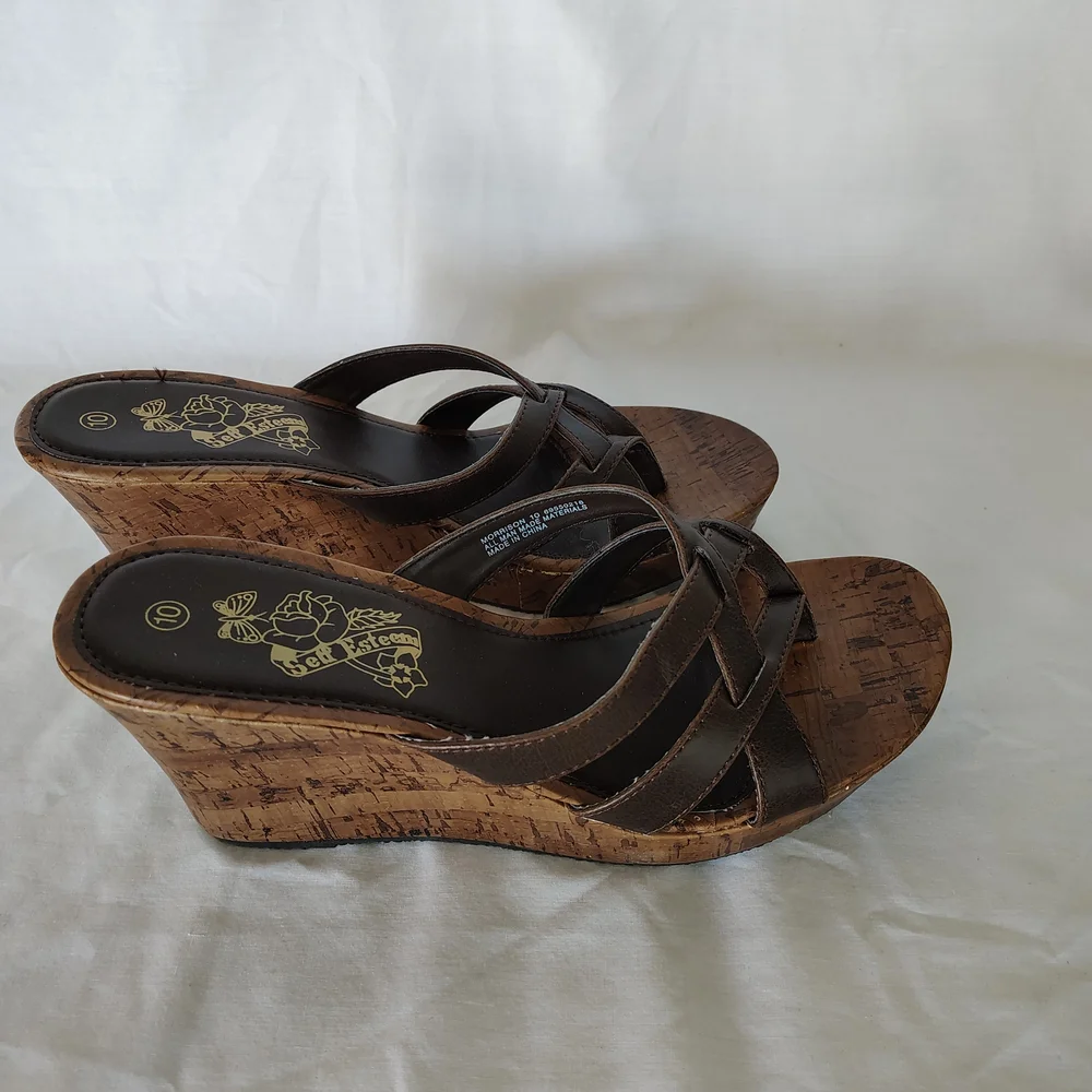 Self Esteem Brown Sandals Comfortable Thong Style - Picture 6 of 8